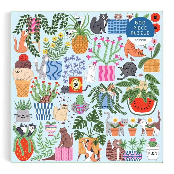 Chronicle Books Gifts Cats in the Houseplants 500 Piece Puzzle
