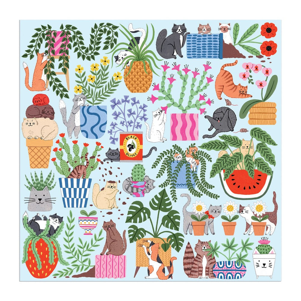 Chronicle Books Gifts Cats in the Houseplants 500 Piece Puzzle