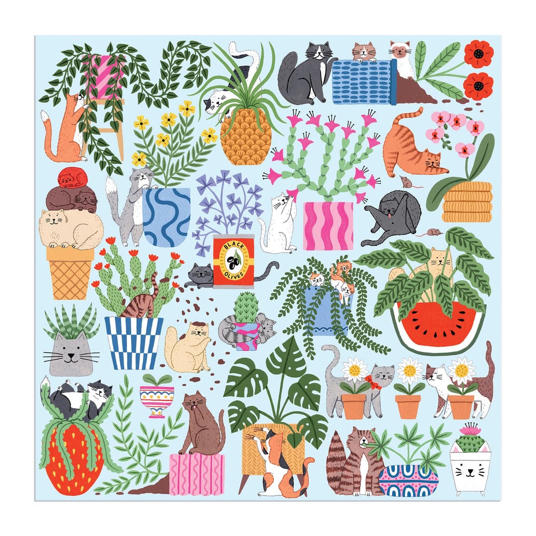 Chronicle Books Gifts Cats in the Houseplants 500 Piece Puzzle