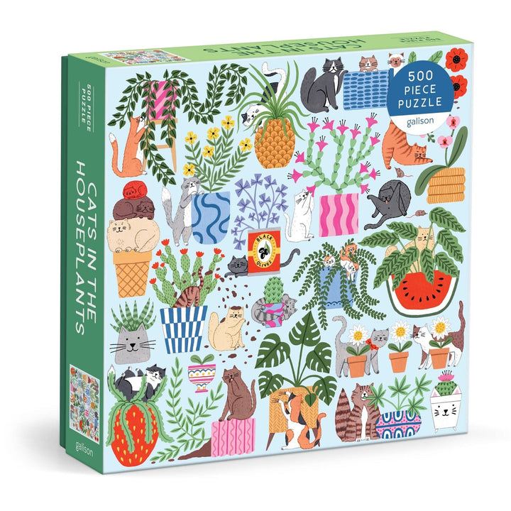 Chronicle Books Gifts Cats in the Houseplants 500 Piece Puzzle