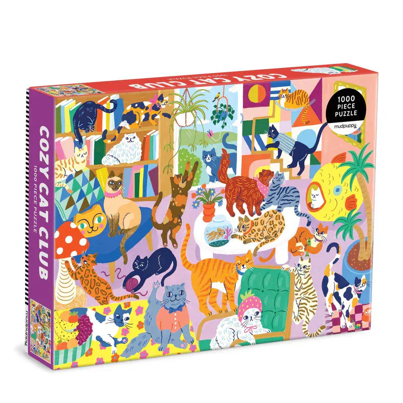 Chronicle Books Gifts Cozy Cat Club 1000 Piece Family Puzzle