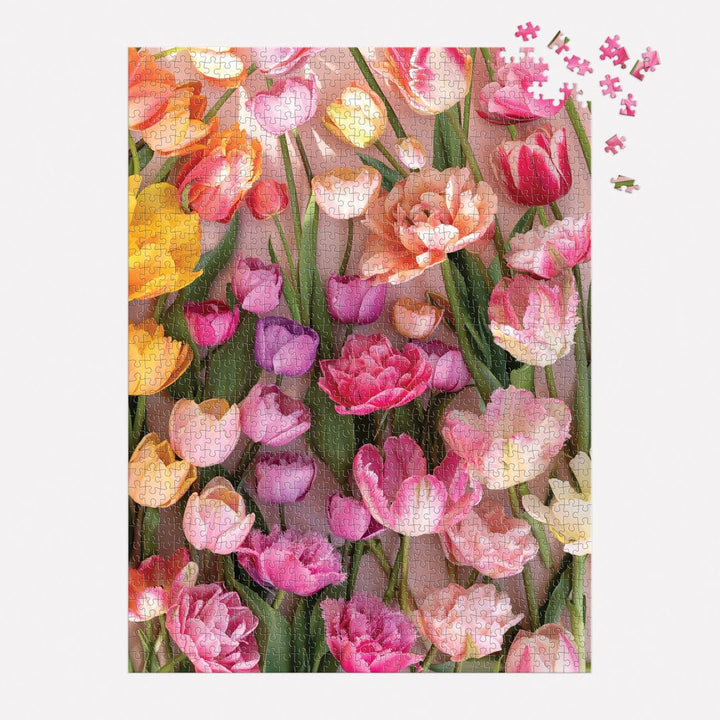 Chronicle Books Gifts Ephemeral Tulips 1000 Piece Puzzle