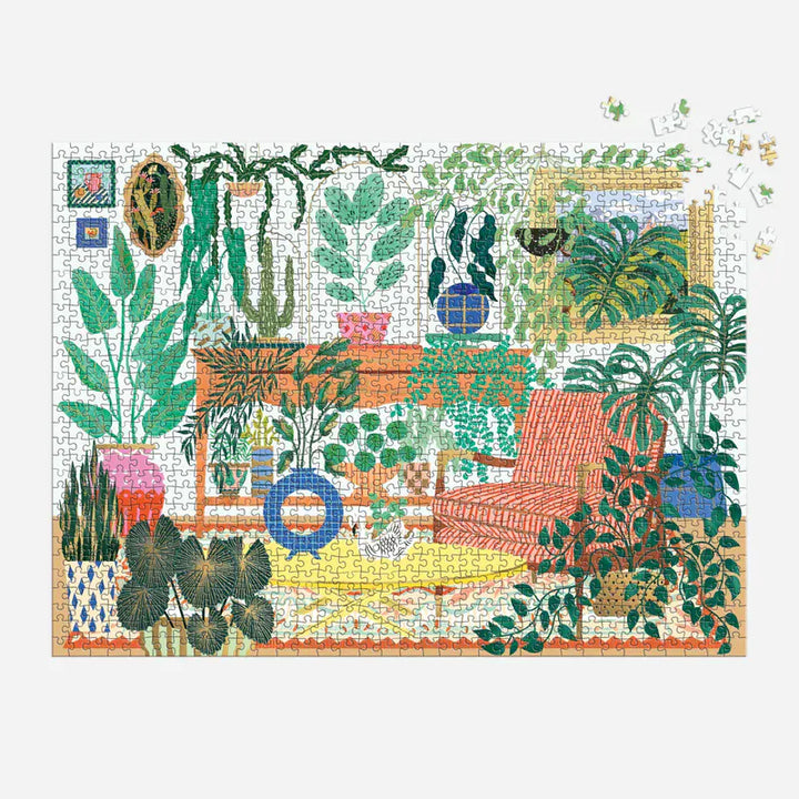 Chronicle Books Gifts Houseplant Haven 1000 Piece Foil Puzzle