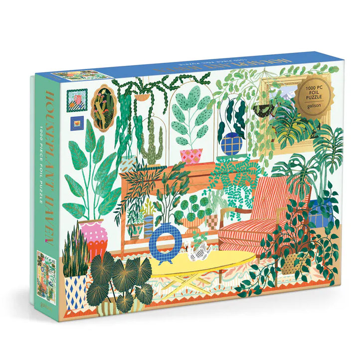 Chronicle Books Gifts Houseplant Haven 1000 Piece Foil Puzzle