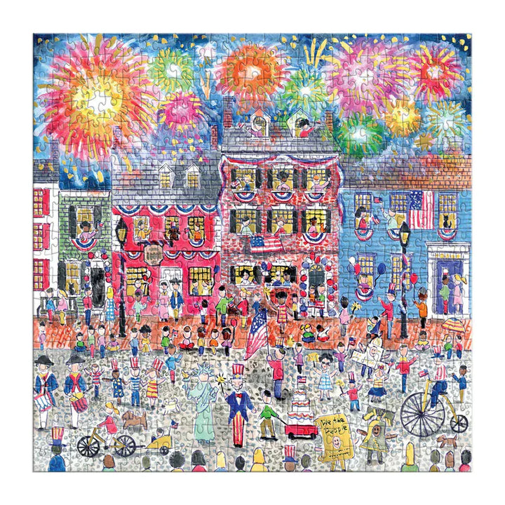 Chronicle Books Gifts Michael Storrings Celebrate The USA 500 Piece Foil Puzzle