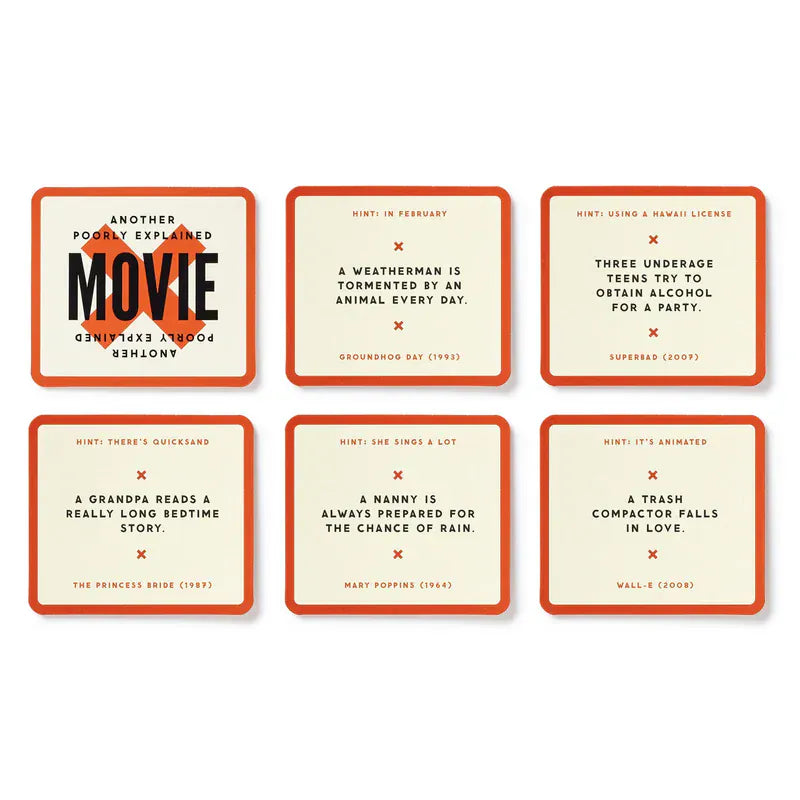 Chronicle Books Gifts Poorly Explained Movies Game