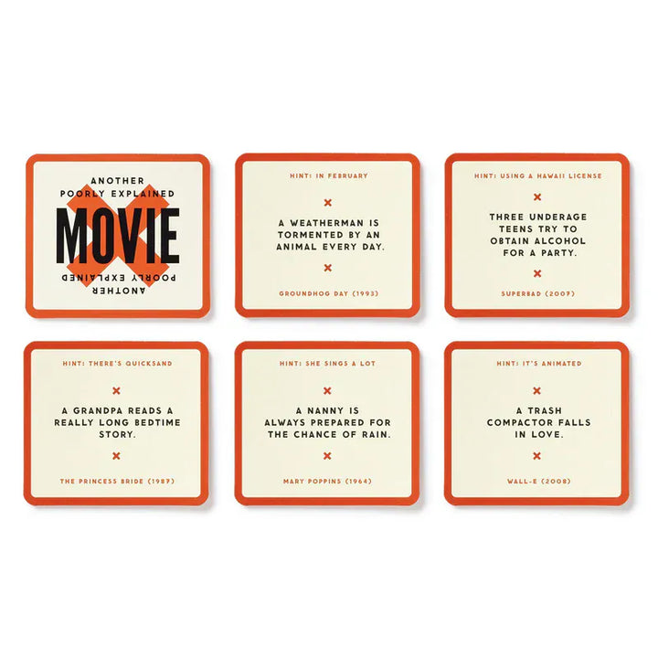 Chronicle Books Gifts Poorly Explained Movies Game