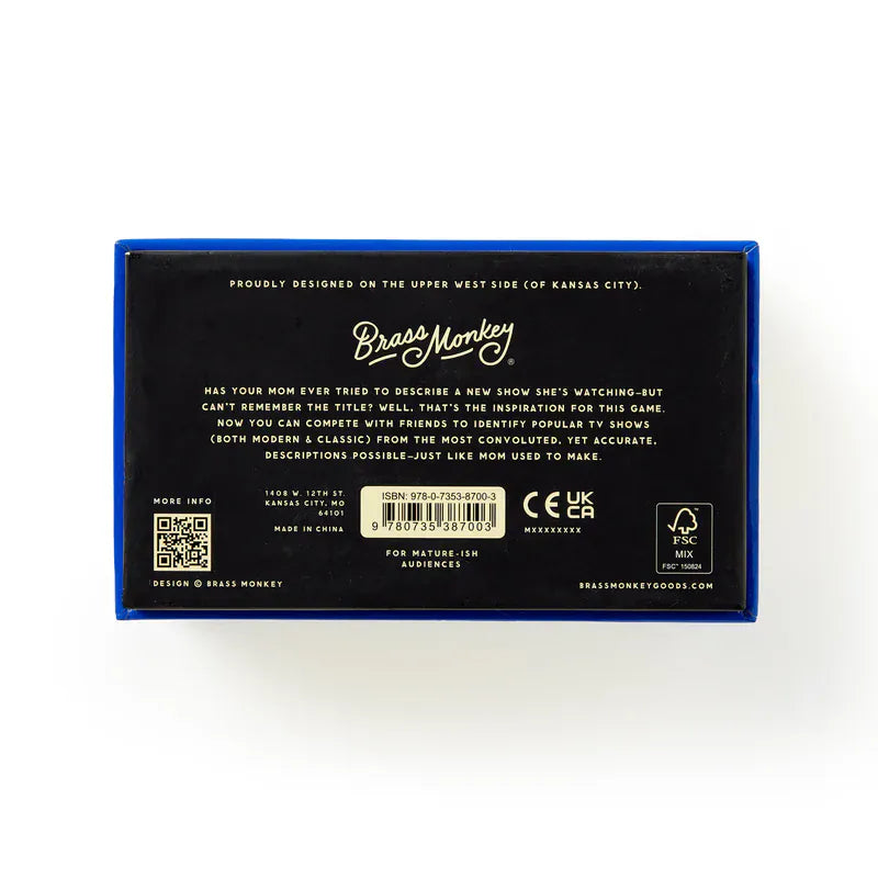 Chronicle Books Gifts Poorly Explained TV Shows Game