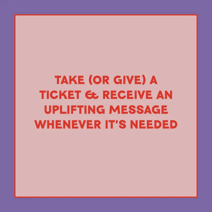 Chronicle Books Gifts Take-a-Ticket: Affirmations