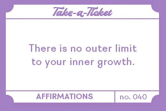 Chronicle Books Gifts Take-a-Ticket: Affirmations
