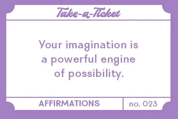 Chronicle Books Gifts Take-a-Ticket: Affirmations