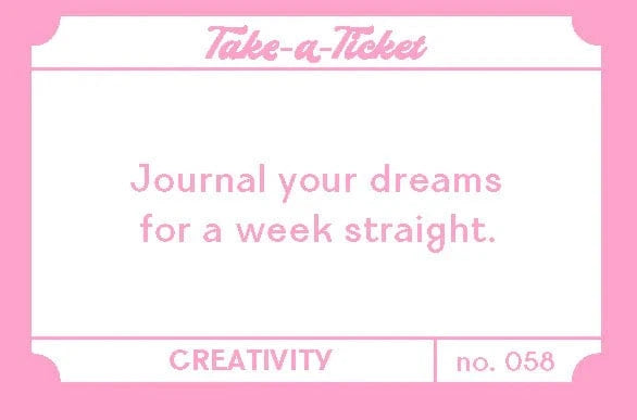 Chronicle Books Gifts Take-a-Ticket: Creativity