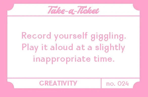Chronicle Books Gifts Take-a-Ticket: Creativity
