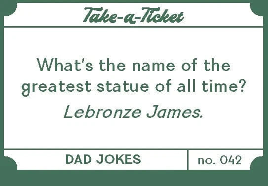Chronicle Books Gifts Take-a-Ticket: Dad Jokes