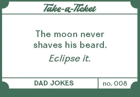 Chronicle Books Gifts Take-a-Ticket: Dad Jokes