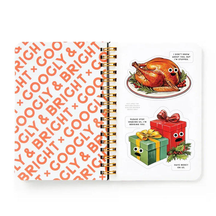 Chronicle Books Holiday Googly & Bright Holiday Sticker Book