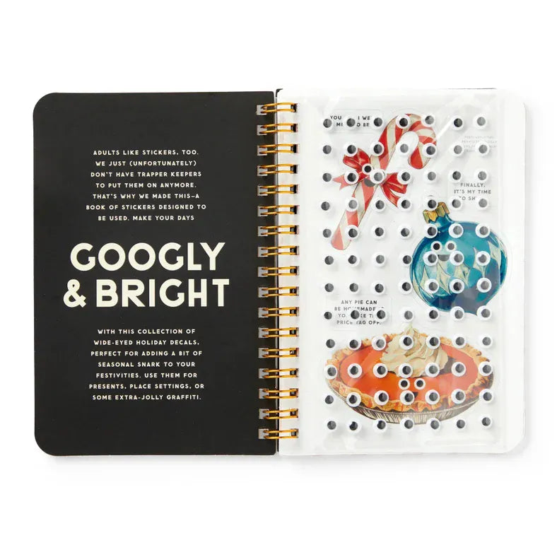 Chronicle Books Holiday Googly & Bright Holiday Sticker Book