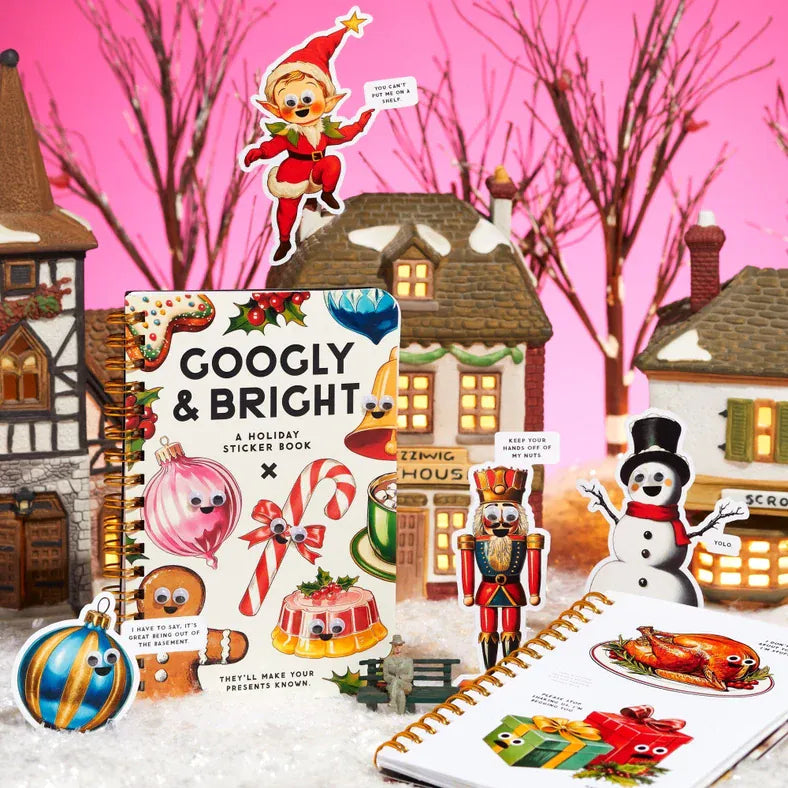 Chronicle Books Holiday Googly & Bright Holiday Sticker Book
