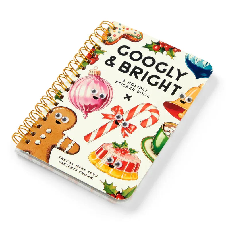 Chronicle Books Holiday Googly & Bright Holiday Sticker Book