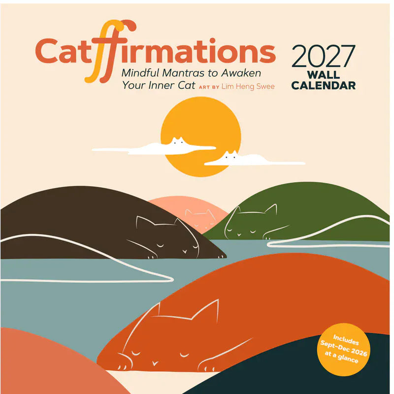 Chronicle Books Paper Catffirmations 2027 Wall Calendar