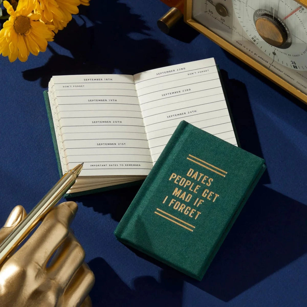 Chronicle Books Paper Dates People Get Mad If I Forget Tiny Diary
