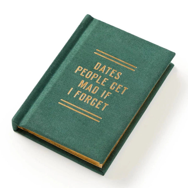Chronicle Books Paper Dates People Get Mad If I Forget Tiny Diary
