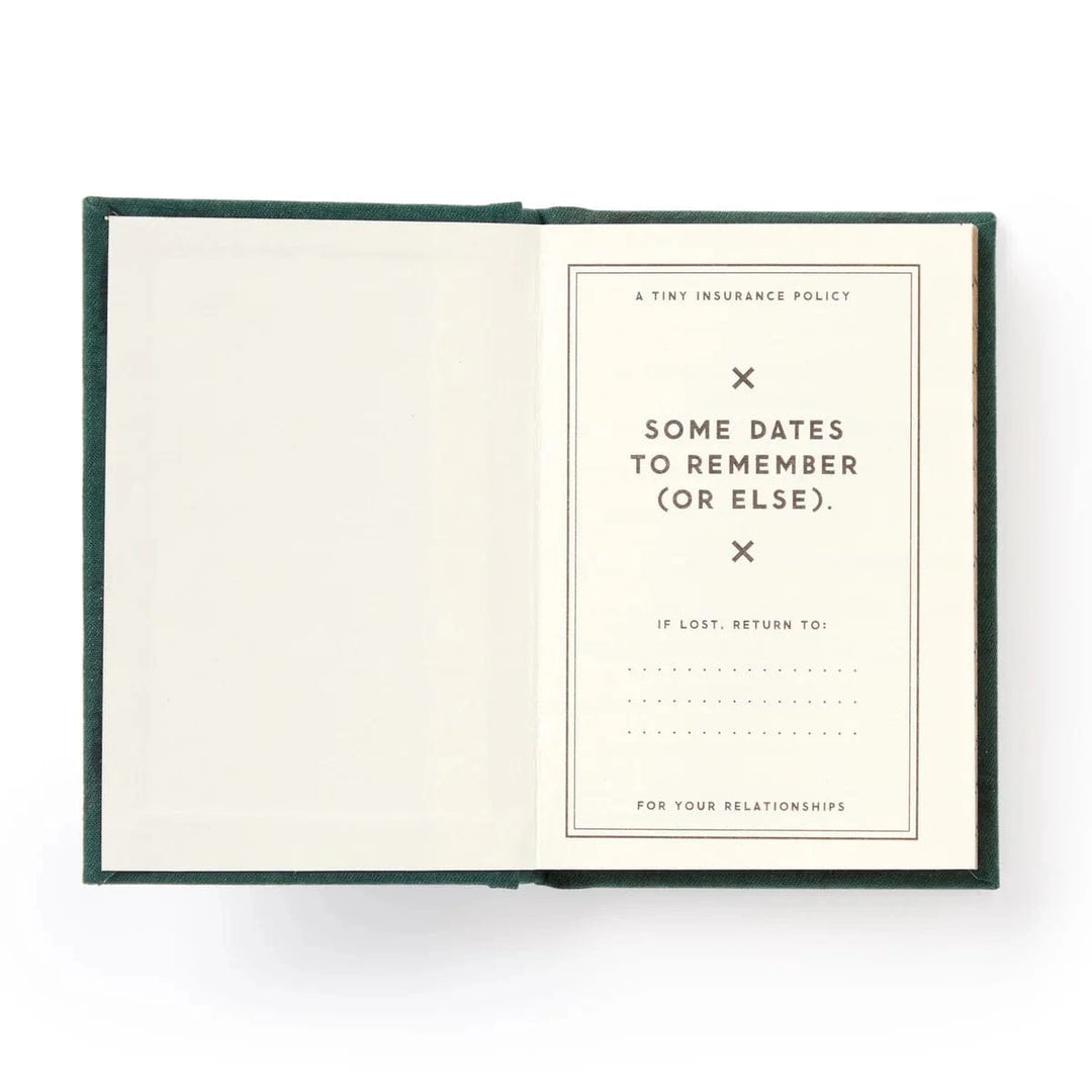 Chronicle Books Paper Dates People Get Mad If I Forget Tiny Diary