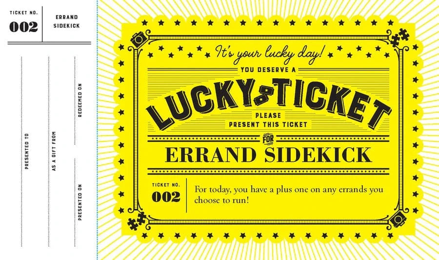 Chronicle Books Paper Lucky Tickets for Grandparents