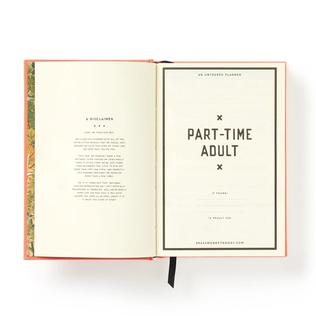 Chronicle Books Planner Part-Time Adult Undated Daily Planner