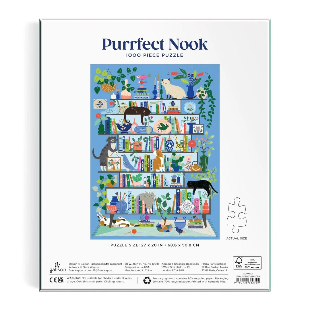 Chronicle Books Puzzle Purrfect Nook 1000 Piece Puzzle