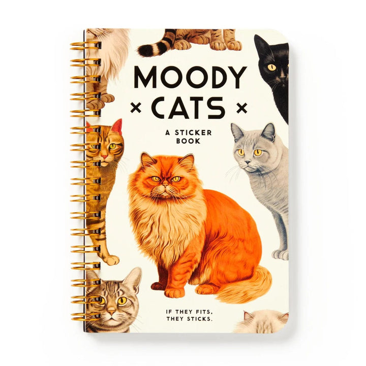 Chronicle Books Sticker Book Moody Cats Sticker Book