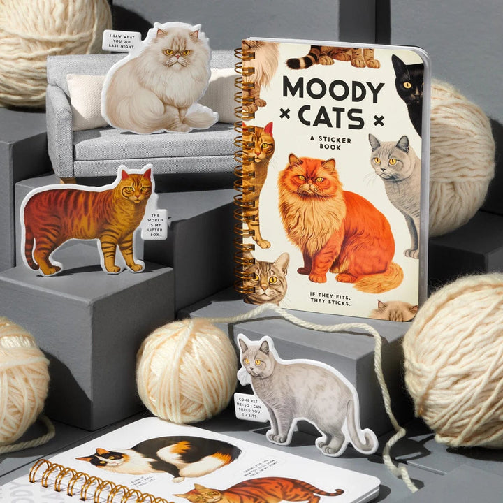 Chronicle Books Sticker Book Moody Cats Sticker Book