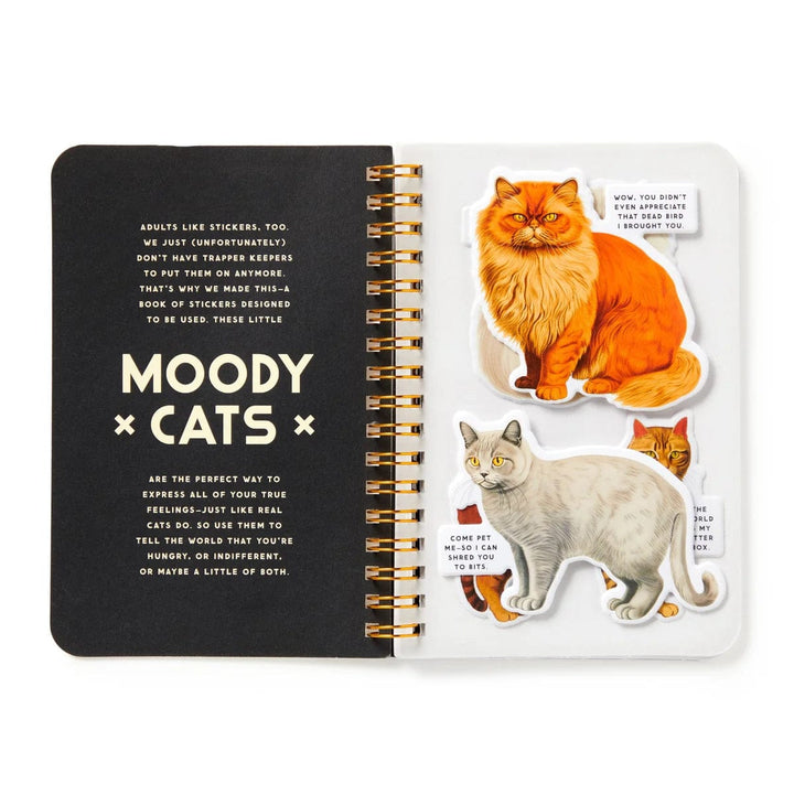 Chronicle Books Sticker Book Moody Cats Sticker Book