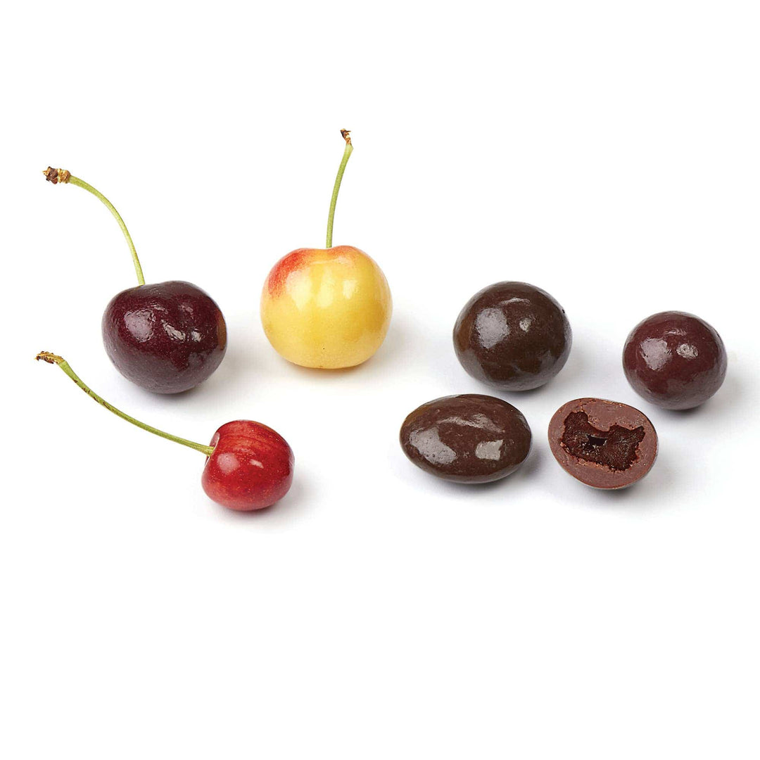 Chukar Cherry Company Treats 2.75 oz Happy Birthday-Milk & Dark Chocolate Cherry Quartet