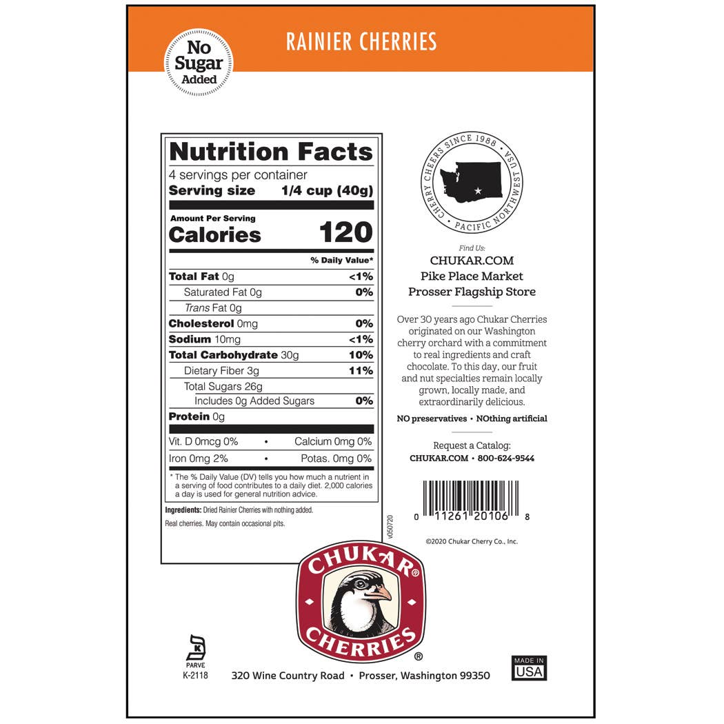 Chukar Cherry Company Treats 5.4 oz Rainier Cherries