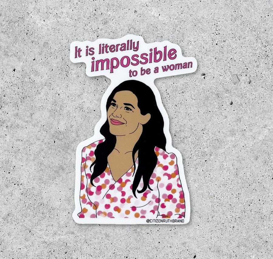 Citizen Ruth Sticker Gloria (Barbie) Impossible To Be A Woman Sticker