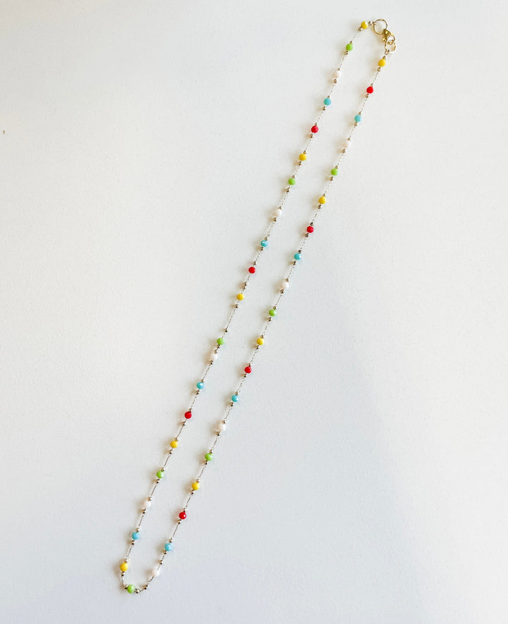 Coastline Jewelry Co. Jewelry Multicolored Glass Bead Necklace by Coastline Jewelry Co.