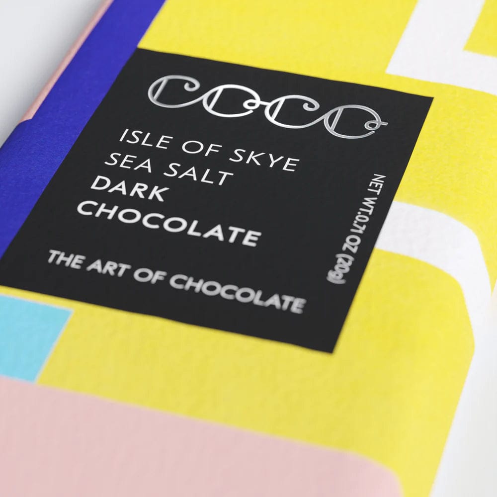 Coco Chocolatier Candy Isle of Skye Sea Salt Dark Chocolate Bar | Mini Bar