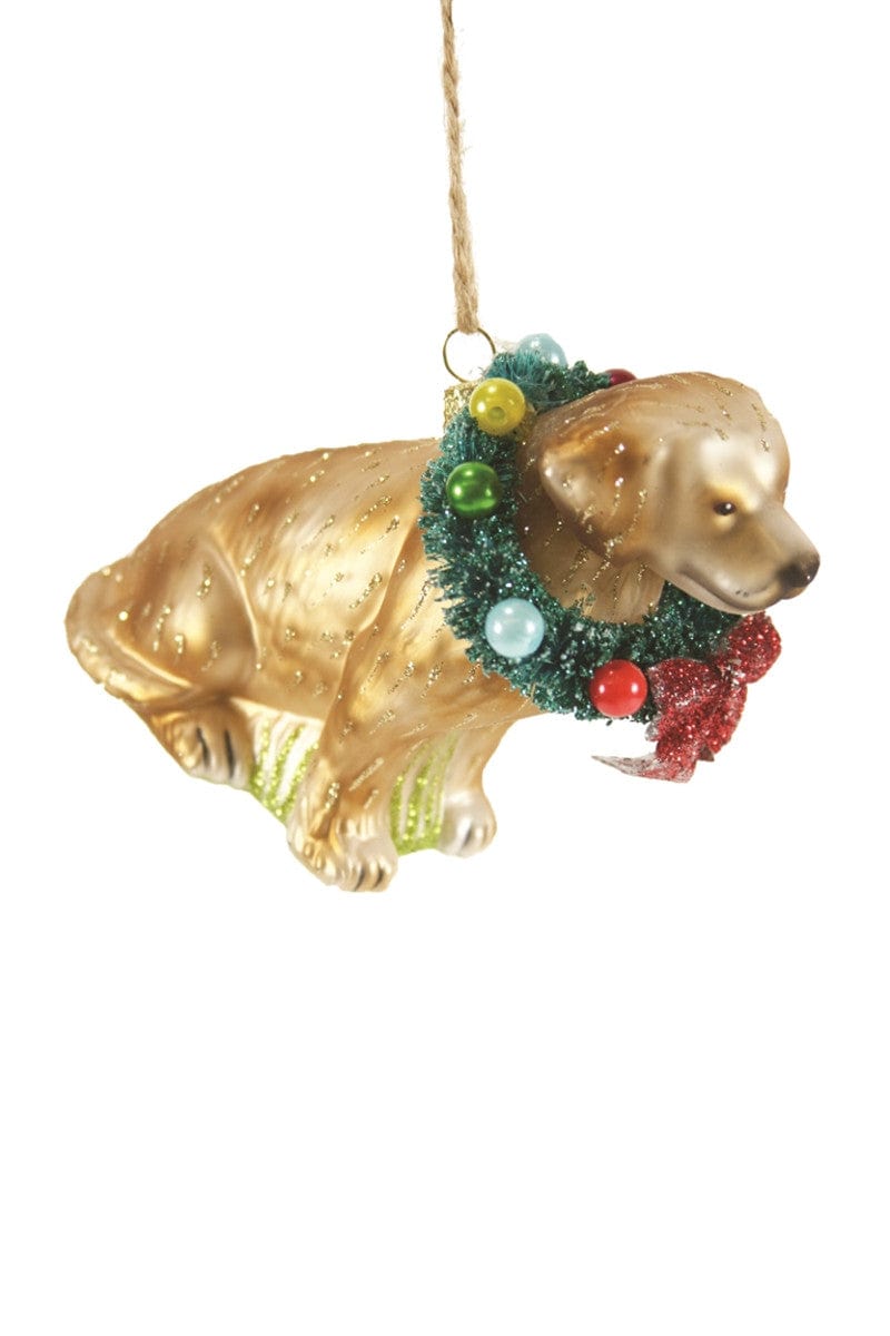 Cody Foster Decor Festive Yellow Lab Ornament