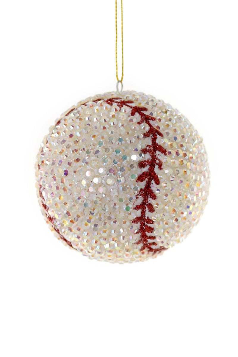 Cody Foster Decor Jeweled Baseball Ornament