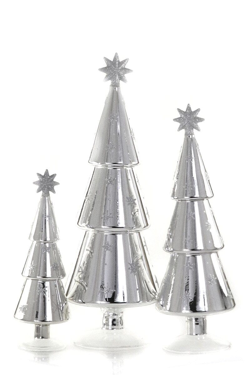 Cody Foster Holiday Festive Alpine Trees Silver