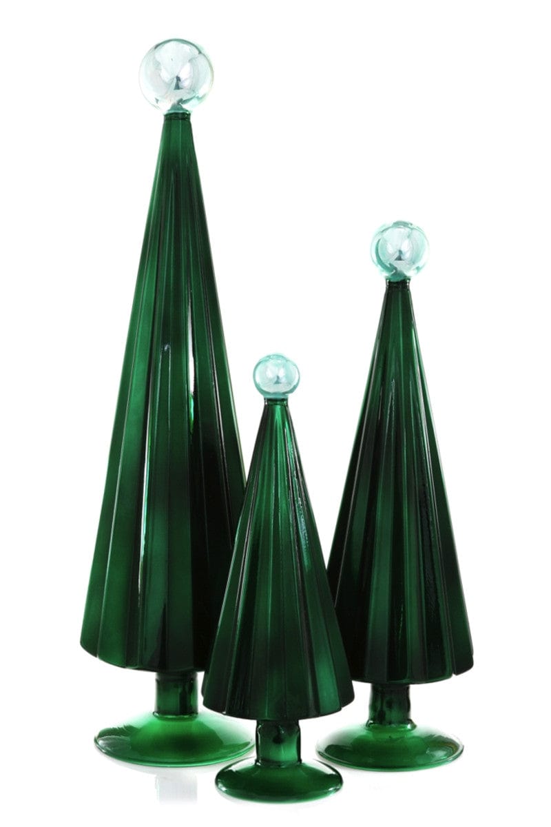 Cody Foster Holiday Ornaments Small Juniper Sky Pleated Tree