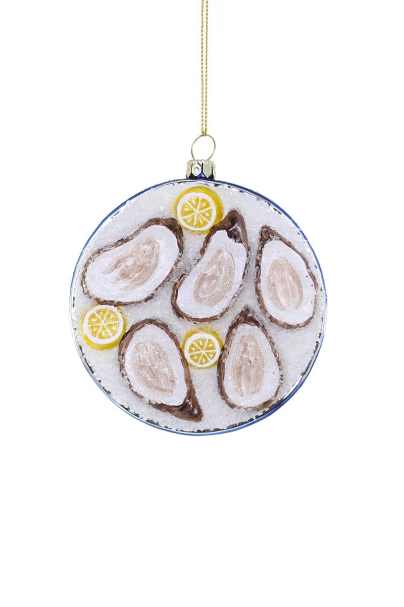 Cody Foster Ornament Plated Oyster on Ice Ornament