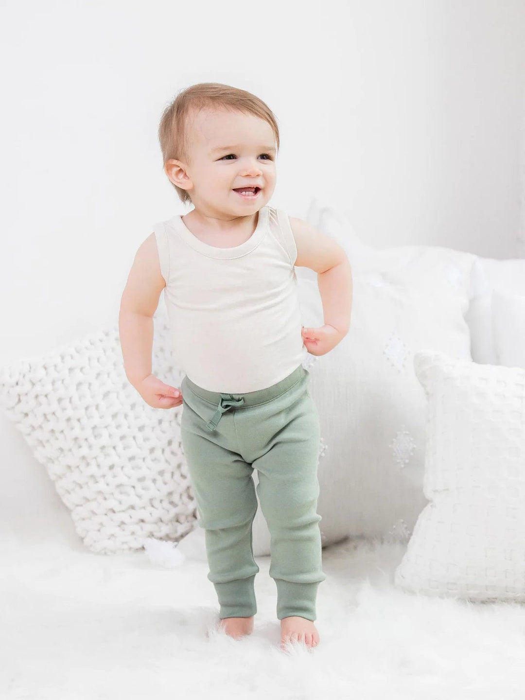 Colored Organics Baby & Toddler Bottoms Classic Cruz Jogger - Thyme