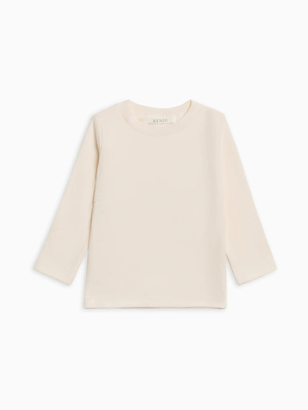 Colored Organics Baby & Toddler Tops Rory Ribbed Long Sleeve Top - Ivory