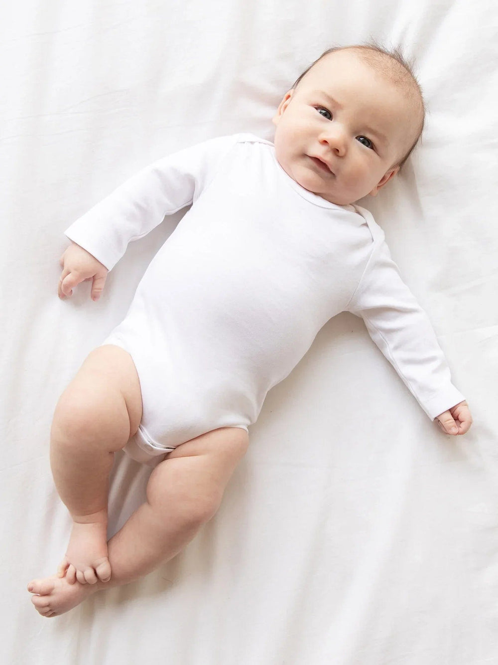 Colored Organics Bodysuit Classic Long Sleeve Bodysuit White