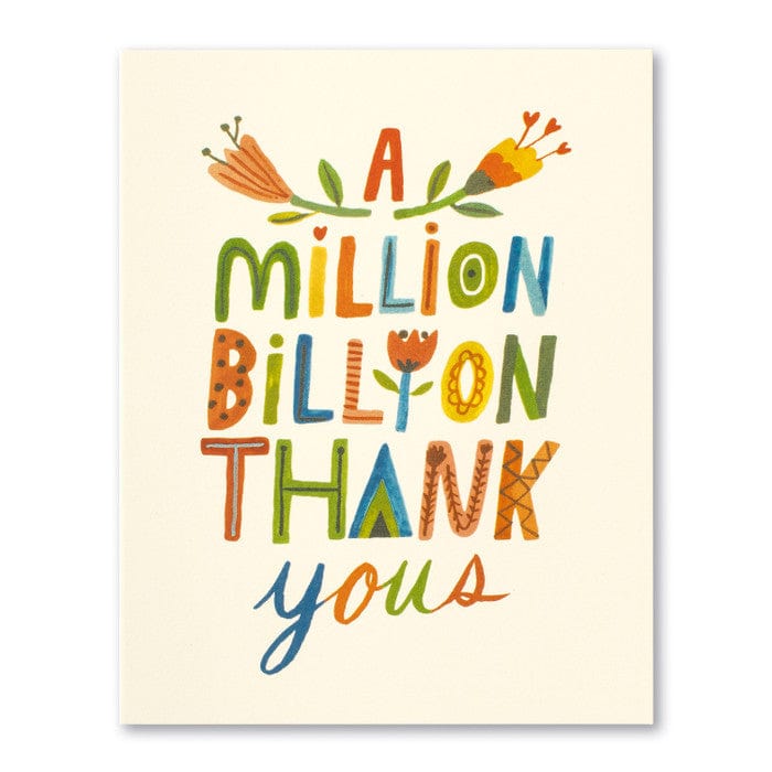 Compendium Cards A Million, Billion Thank Yous Card