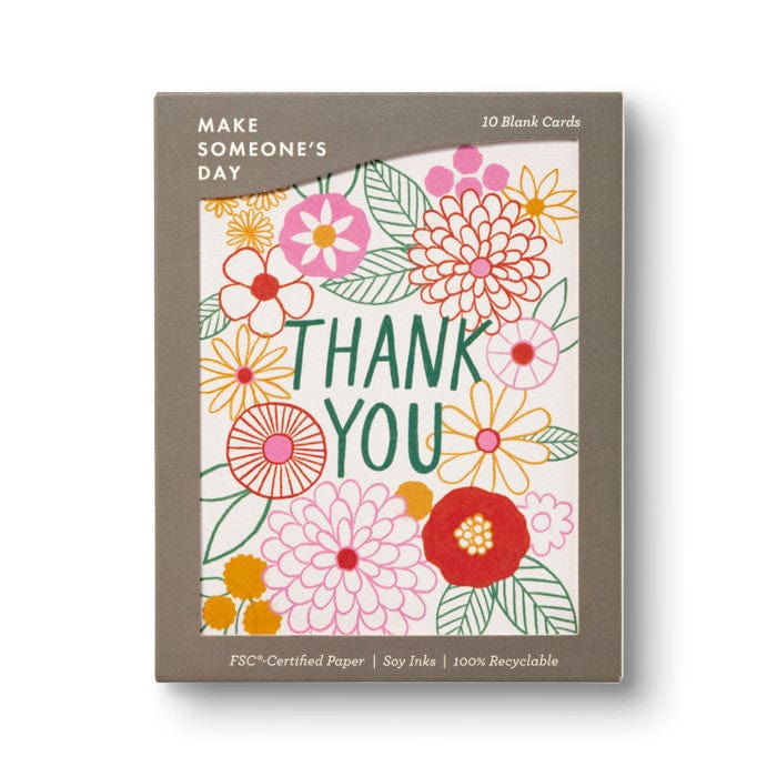 Compendium Cards Gardens of Gratitude Boxed Blank Thank You Cards