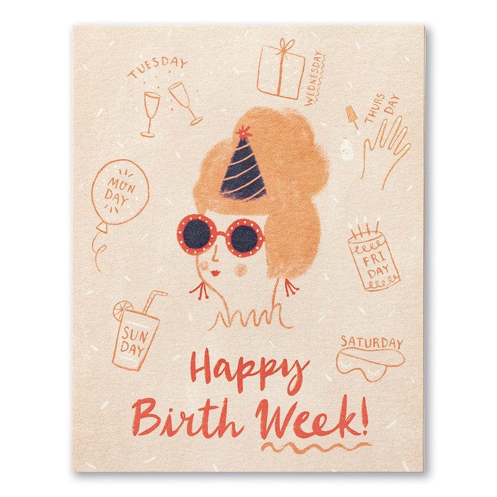 Compendium Cards Happy Birth Week Birthday Card