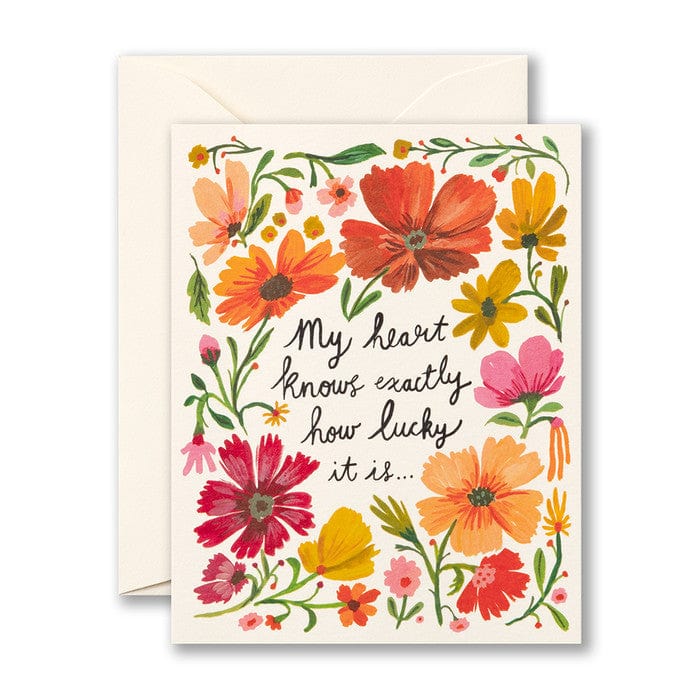 Compendium Cards My Heart Knows Exactly How Lucky It Is… Love Card